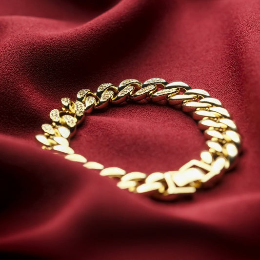Parıltılı Cuban Link Bileklik
